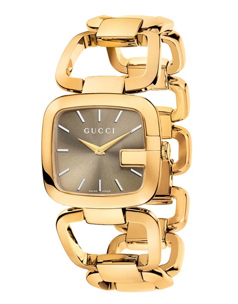 gucci gold square watch